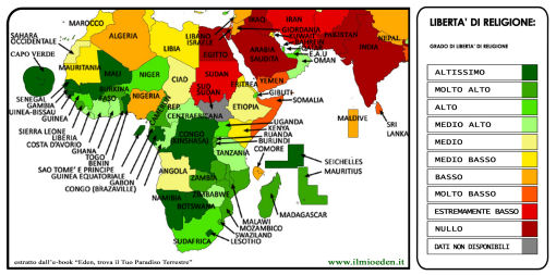 Mappa Mondiale della Libertà di Religione